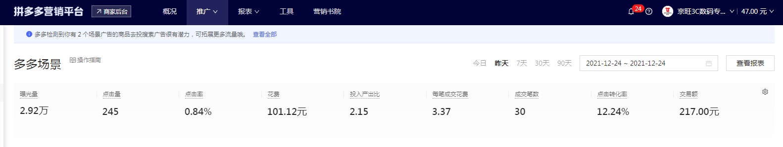 拼多多店铺关注多少钱？拼多多商家店铺运营数据介绍