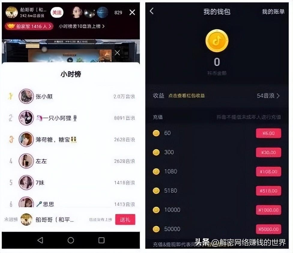 音浪是什么意思？揭秘抖音直播项目音浪的暴利玩法