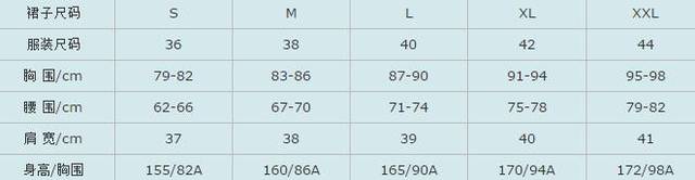 身高尺码对照表大全（衣服尺码对照表参考手册）