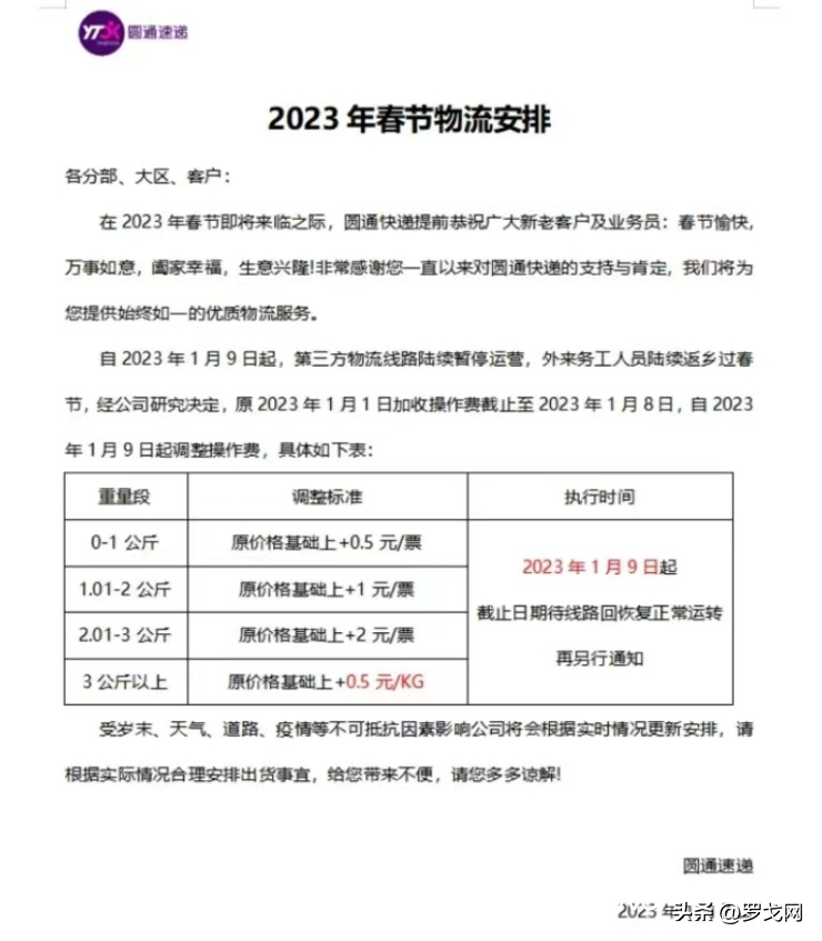 京东物流收费标准（2023各大物流收费标准表一览）