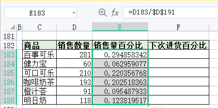 占比怎么计算公式是什么?excel产品所占百分比计算教程