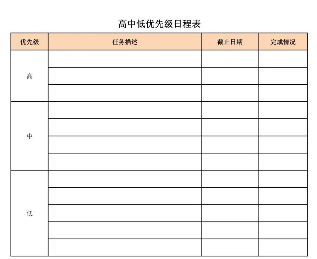 任务单模板（每日任务清单表格范本及高效管理的方法介绍）