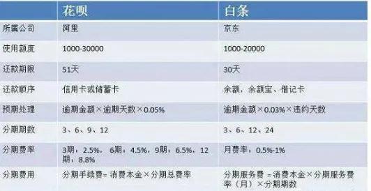 白条和花呗区别（京东白条开通流程及条件）