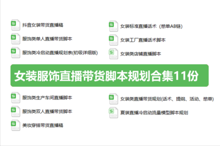 直播脚本范文怎么写？抖音直播带货话术模板大全