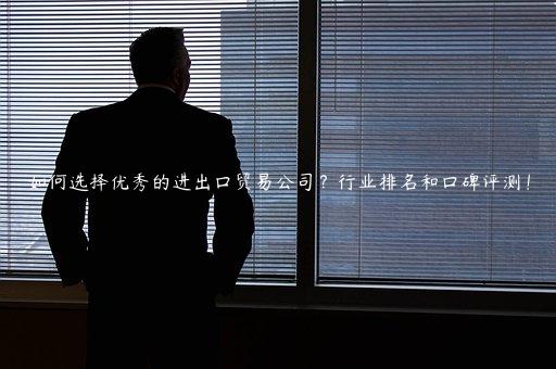 如何选择优秀的进出口贸易公司？行业排名和口碑评测！